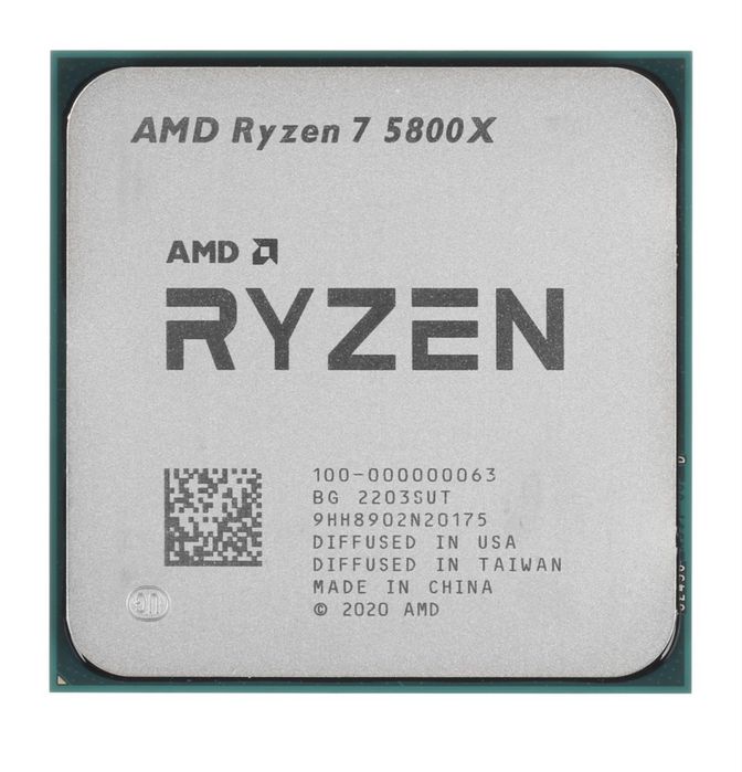 Мощный процессор AMD Ryzen 7 5800X 8 ядер 16 потоков 4,7ГГц Идеал!