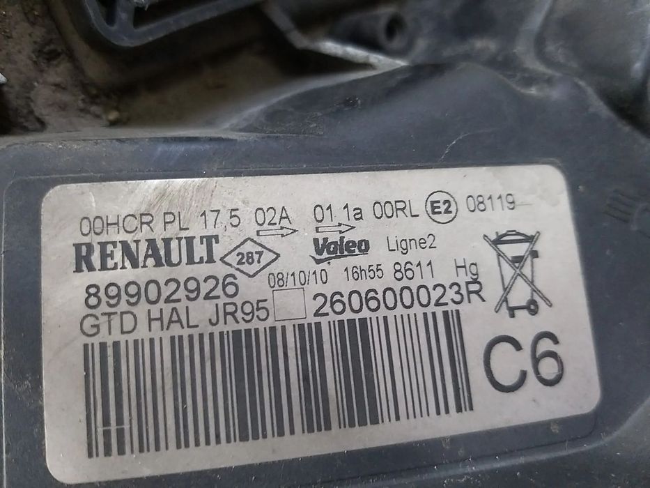 Far stanga renault scenic 3 jz0 1 89902926 260600023r
