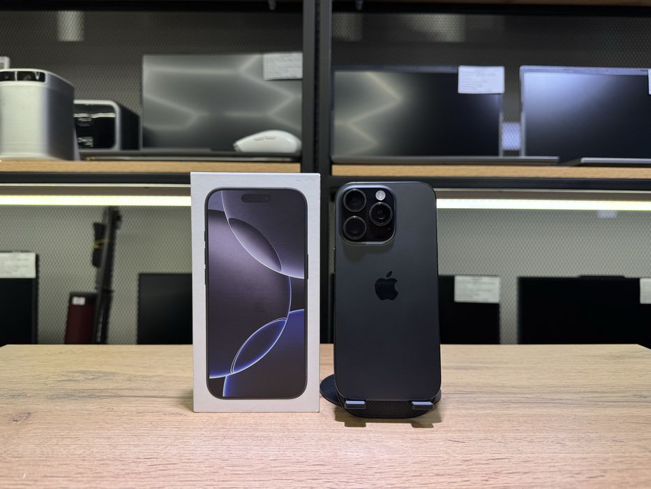 iPhone 16 Pro, 128 GB, Black Titanium, АКБ91%, 1342/А10