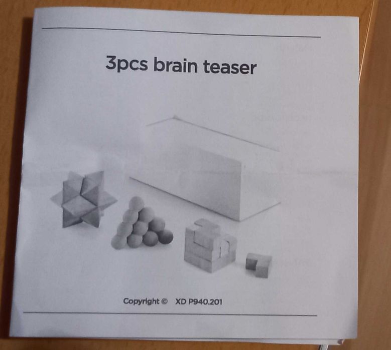 Puzzle Brain Teaser 3 pcs