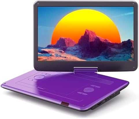 Нов 17.5" портативен DVD плейър с голям екран, стерео звук и AV изход