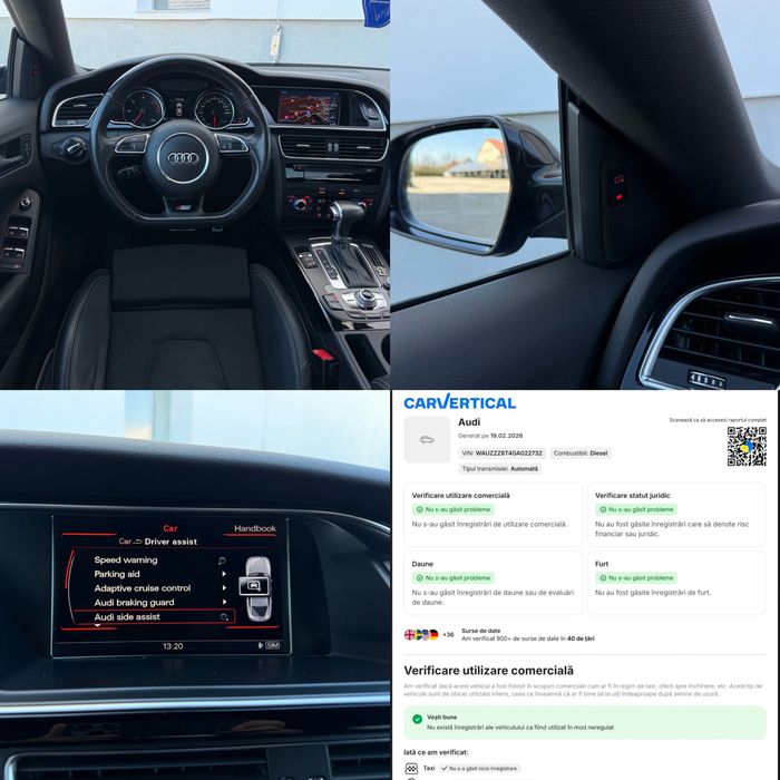 Audi A5 *Ultra* *S line* *Facelift* *190cp* *2015* *ACC* *LANE* *SIDE*