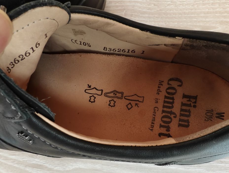 Finn Comfort мъжки обувки от естествена можа