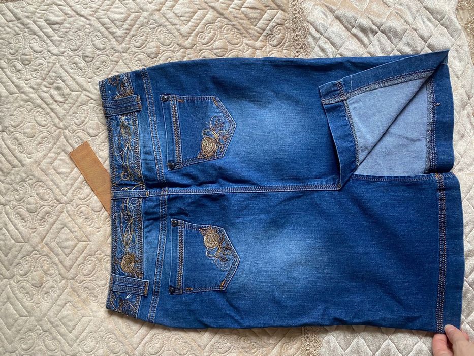 Джинсовая юбка/ женская одежда