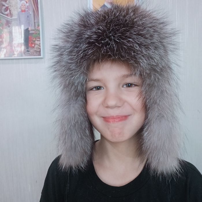 Шапочка ушанка для мальчика