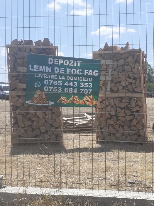 Lemn de foc fag paletizat transport la domiciliu