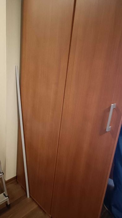 Двукрилен гардероб, легло с чекмедже, ракла и холна маса