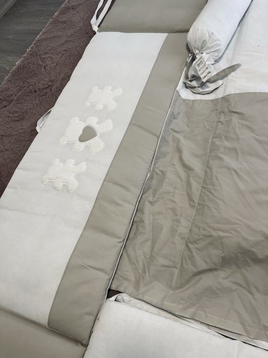 Set Protectie Patut 4 Piese Bumbac Mini Molly Erbesi