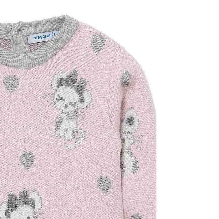 Комбинирана рокля Mayoral 2 в 1 /рокля с тюл и пуловер/ 12М, 80см