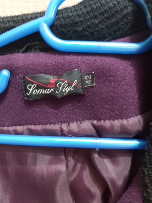 Palton Mov pana în talie