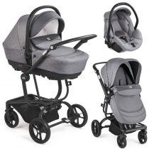 Бебешка количка 3 в 1 Cam Taski сива лятна зимна кош за кола