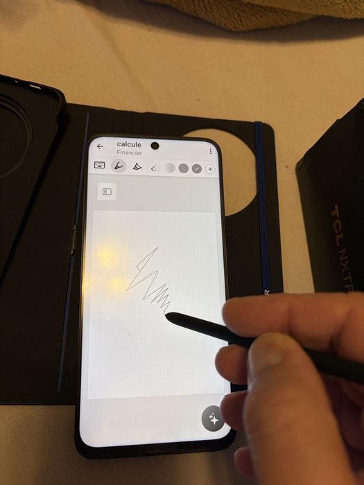 Telefon mobil TCL 60 Ultra NXTPAPER, 12GB RAM, 256GB, Nebula Black + Pen + Husa Flip