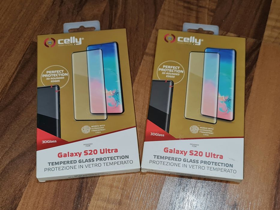 Folie sticla full cover originala Celly Samsung Galaxy S20 Ultra 4G 5G