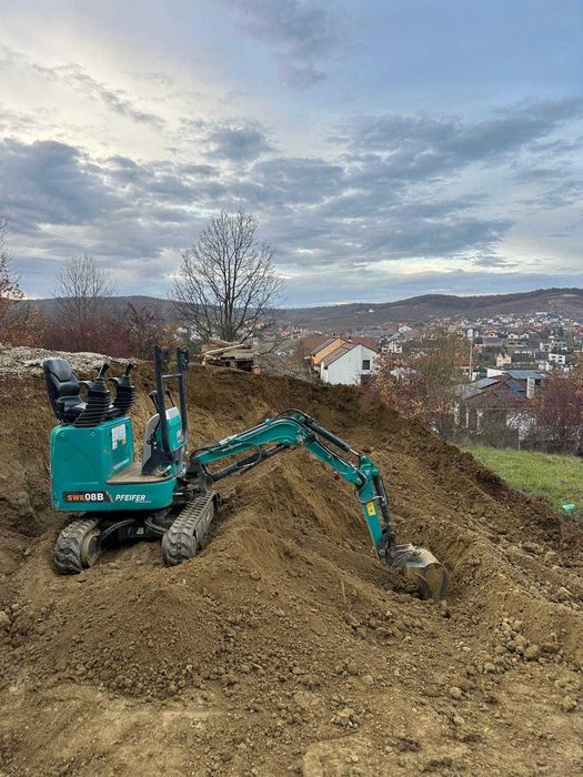 Închirieri Miniexcavatoare cu Picon/Foreză și Încărcătoare Telescopice Manitou