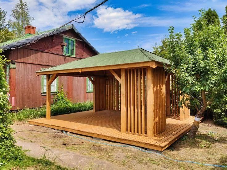 Foișoare terase din lemn  tratat