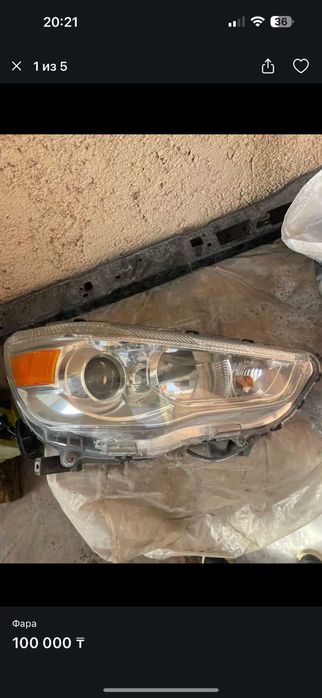 фары mitsubishi ASX 2012