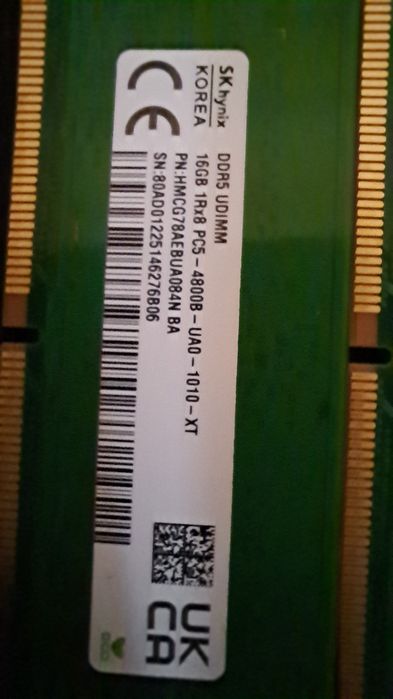 Vând 2×16 GB RAM SK hynix DDR5 4800 MHz – 32 GB