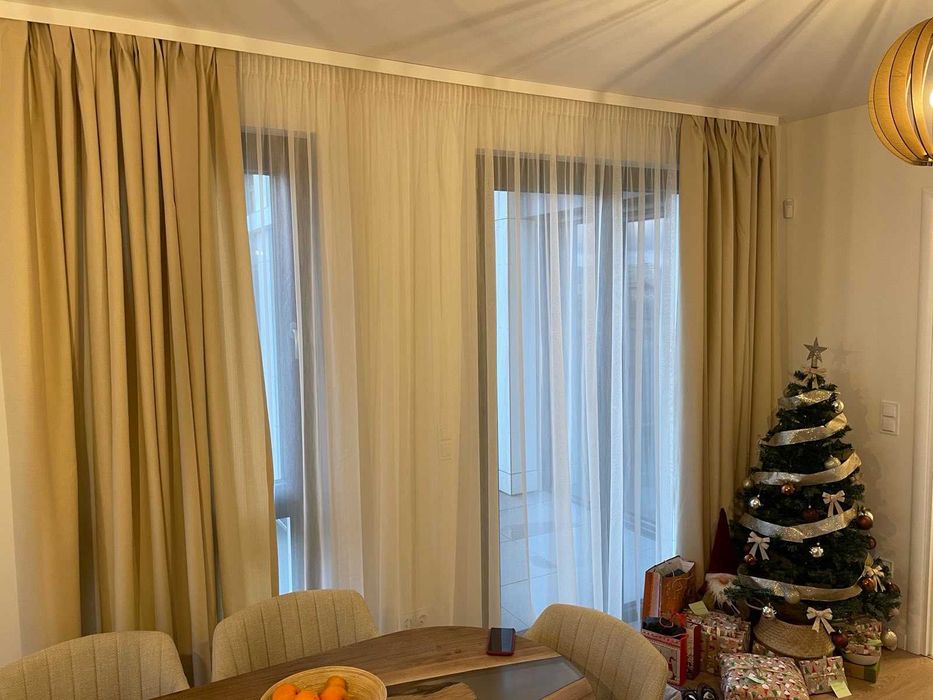 Ленени кремави завеси 4 бр.