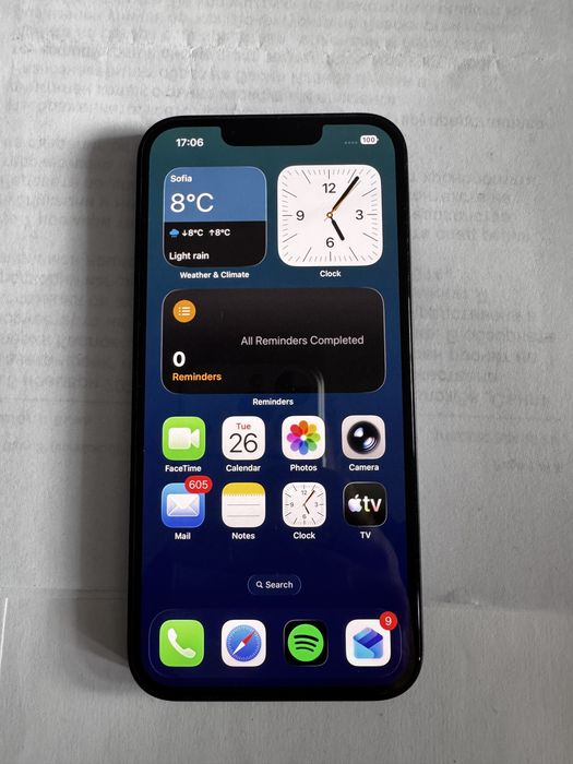 КАТО НОВ Iphone 13 midnight 128 GB