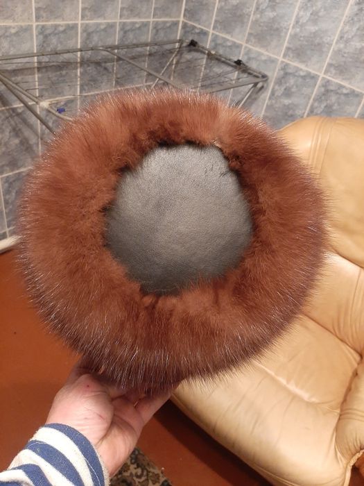 Шапка из меха соболь