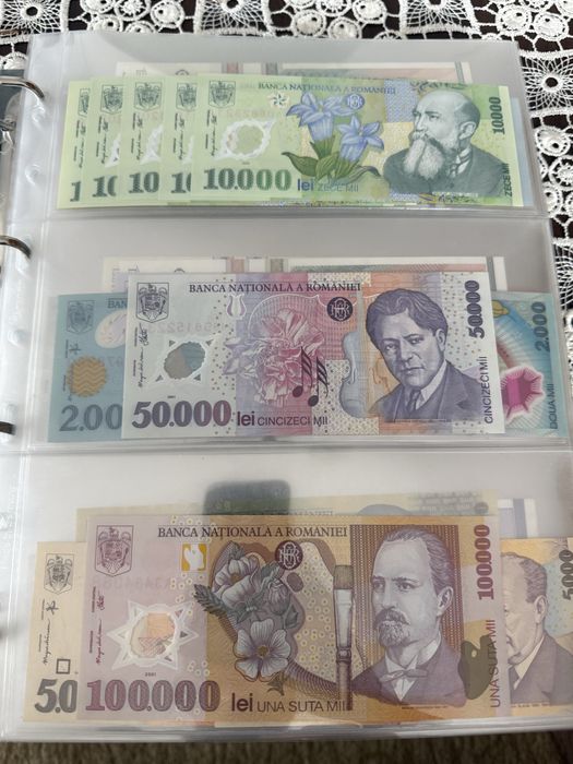 Clasor Bancnote vechi romanesti + mapamond