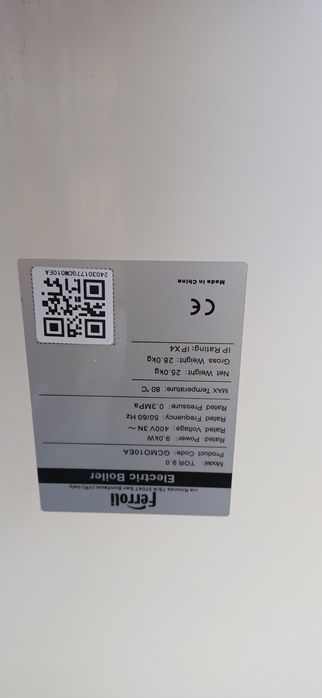 Centrala termica ferroli pe curent 9kw