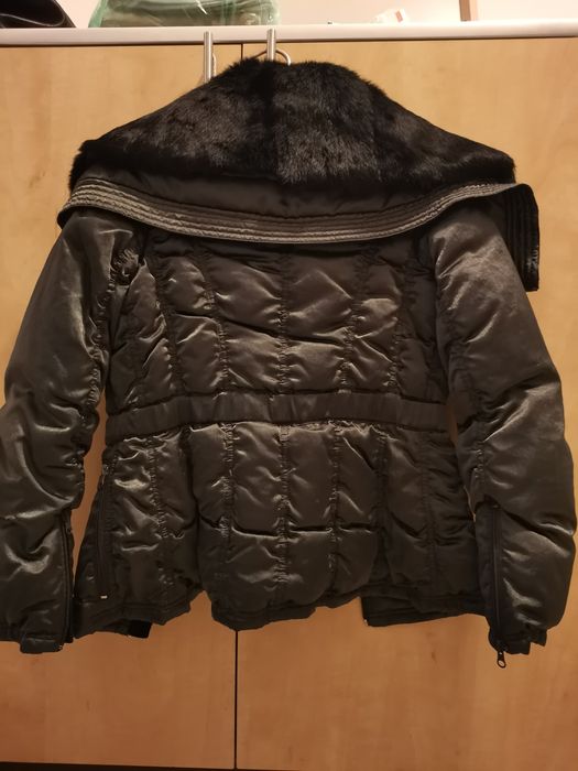 Geaca femei Max&Co guler blana naturala marimea XS