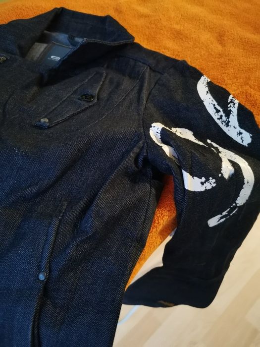 Тъмно синьо дънкено яке g-star