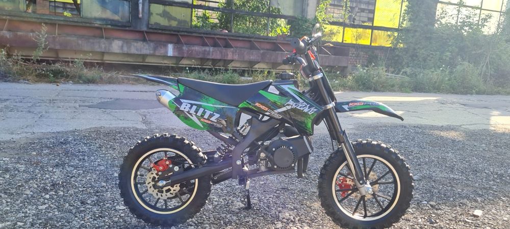 ross Enduro motocicleta pocket 49cc in 2 timpi roti pe 10 inch 60 cm