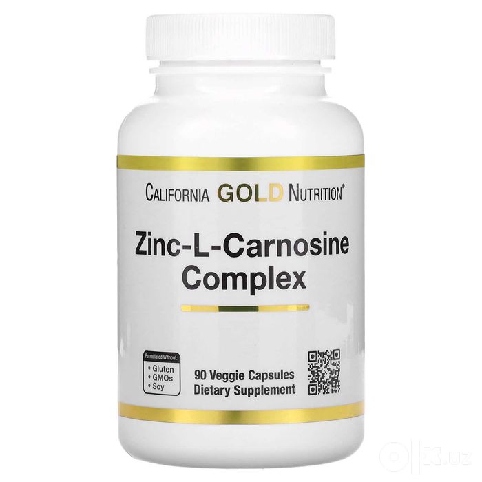 Комплекс с цинк-L-карнозином, California Gold Nutrition, 90 капсул