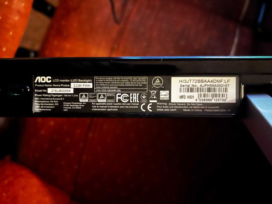 монитор AOC I2281FWH