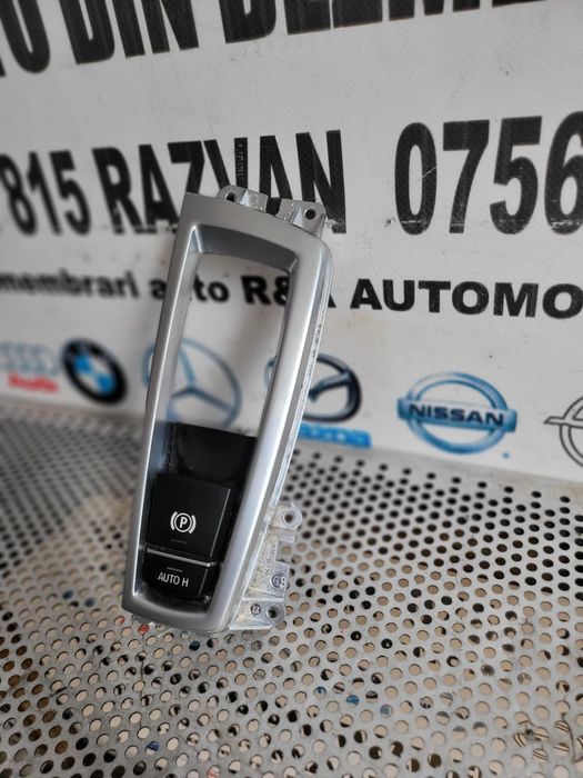 Buton Frana De Mana Auto Hold Cu Ornament Crom Bmw X3 F25 X4 F26 F10 F11 F06 F12 F13 F01 Etc. Volan Stanga Impecabil Cod 6822518 Dezmembrez Bmw X4 F26