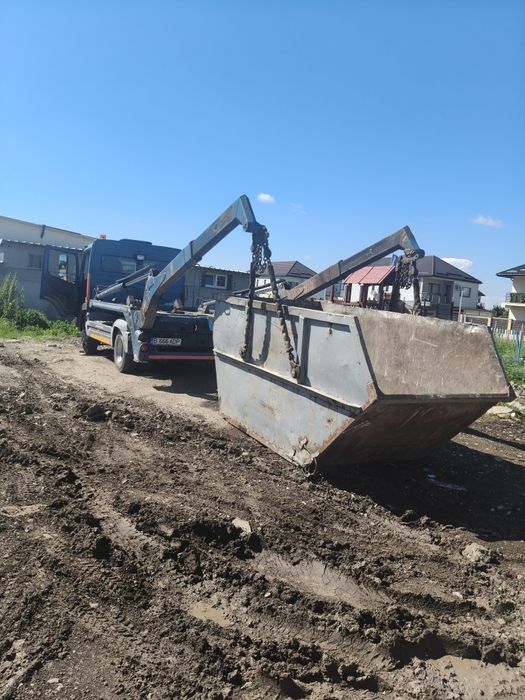 Transport moloz deșeuri din constructii container