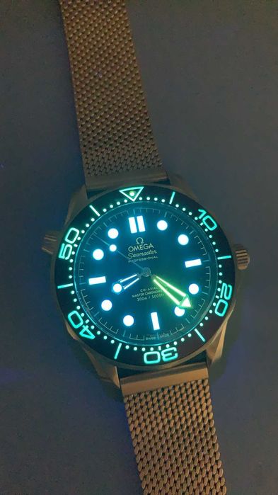 omega seamaster diver 300m сребро-злато