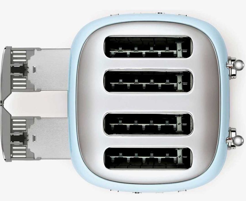 Prajitor de paine Smeg TSF03RDEU, 2000 W, 4 felii, rosu