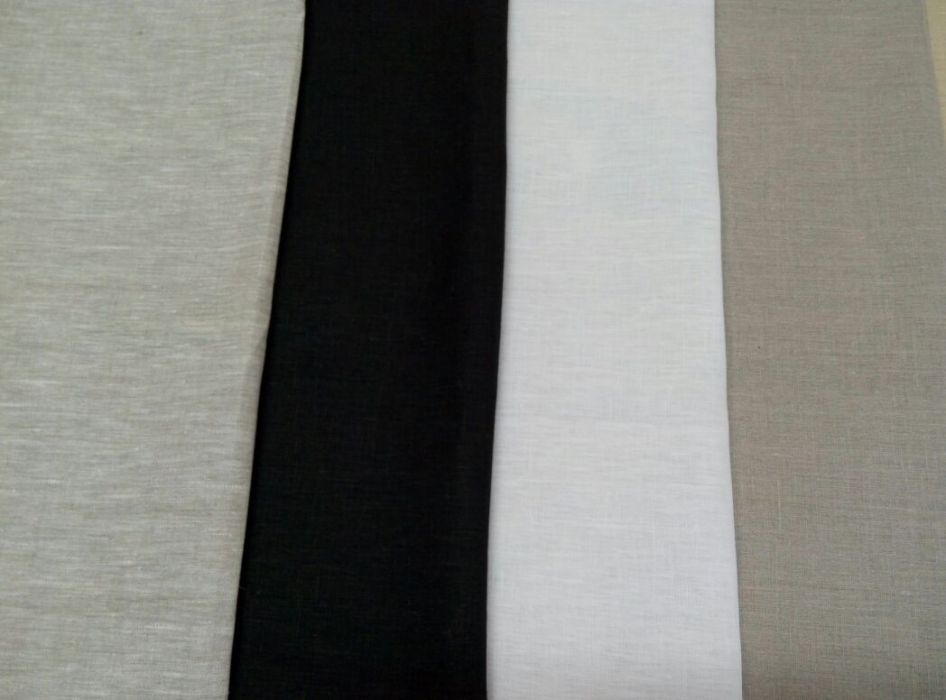 Ткань лен однотонный