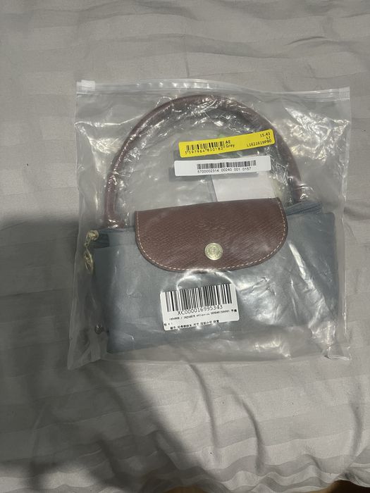 Longchamp Le Pliage S размер - Classic steel grey