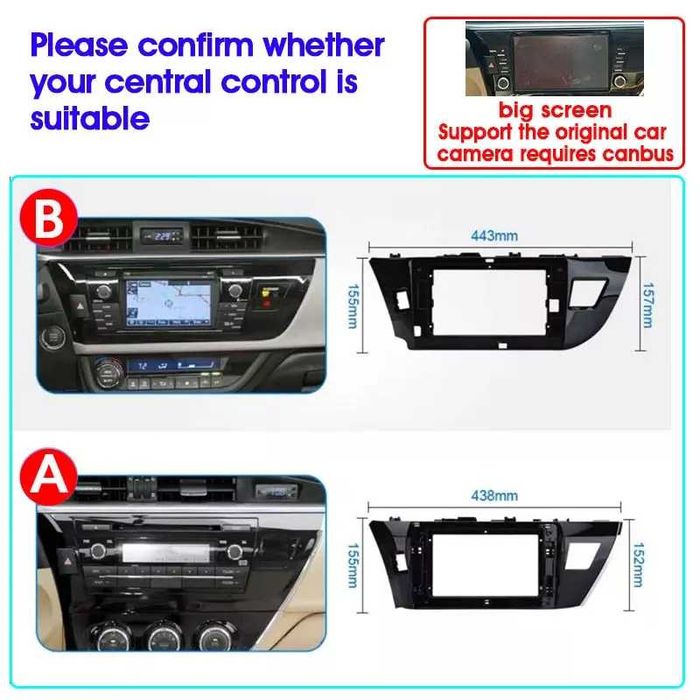 Navigatie Toyota Auris Corolla ( 2013 - 2019 ) 2GB sau 4GB garantie