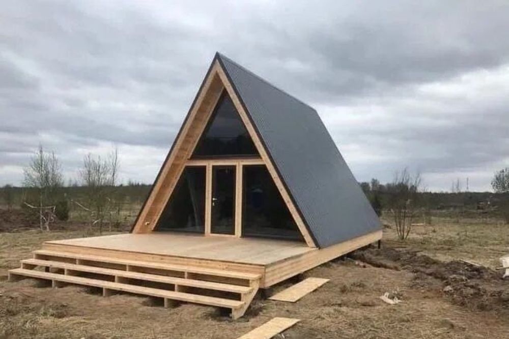 Vand cabane A-frame