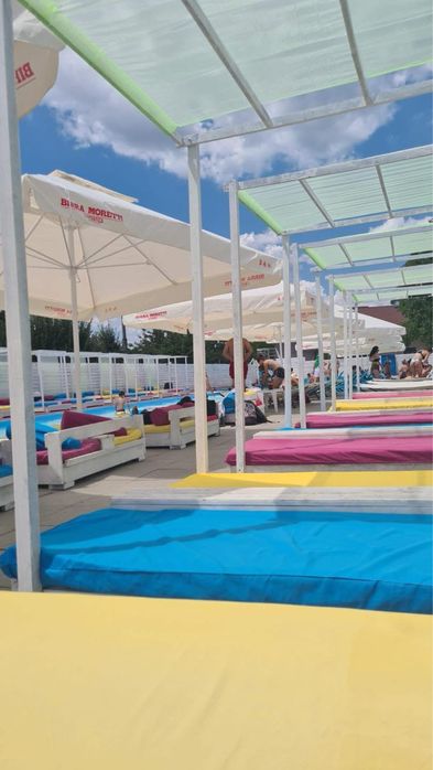 Baldachin , sezlong , plaja , pat