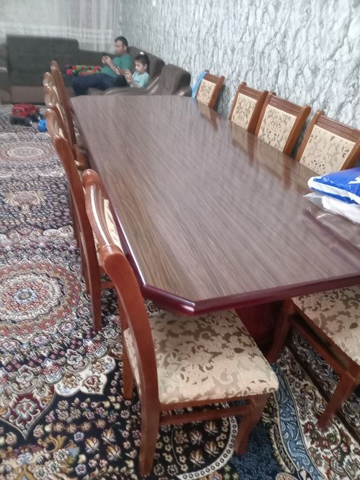 Стол стул сотилади 12 талиг янги 1 марта ишлатилган