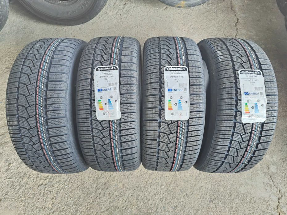 4 Нови зимни гуми 245/45R19 Continental WinterContact TS860S * MO XL FR 102H с борд