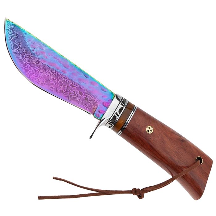 Cutit vanatoare, Rose Accuracy, damasc, 22 cm, lemn trandafir