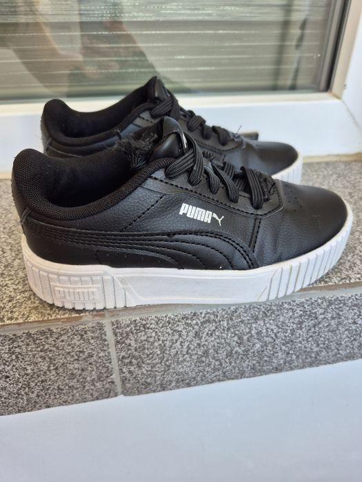 PUMA (момиче] -  кожени спортни обувки Carina от еко кожа