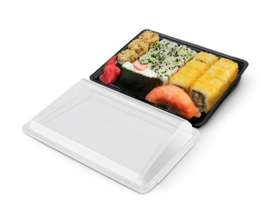 Одноразовые посуда С025 для суши ролли и для кондитерских изделий