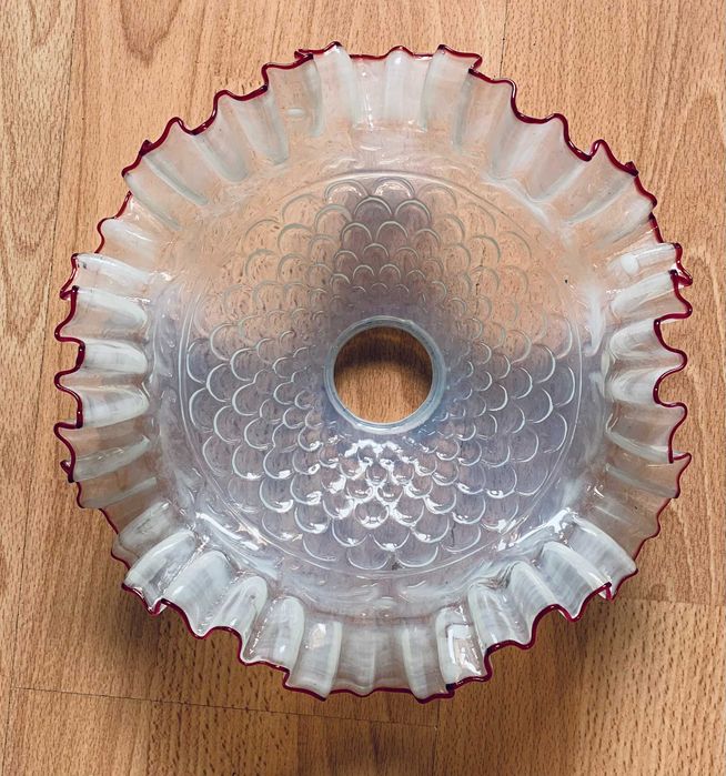 Абажури от масивно стъкло, френски, от преди 1939г., 3 броя