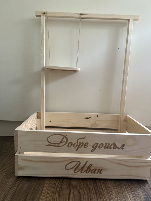 Розово бебешко гардеробче за кръщене, изписване и др