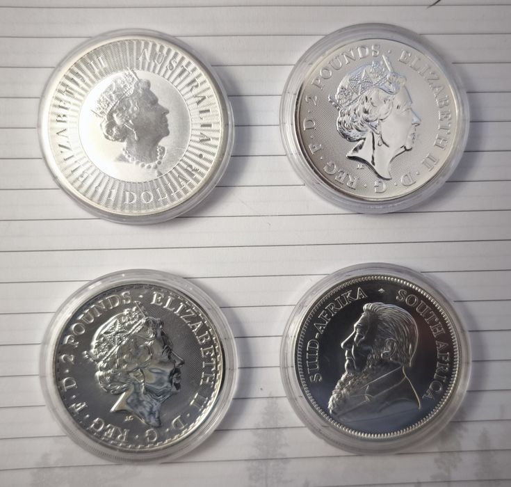 Vand monede lingou 1 oz din argint 999 si 9999