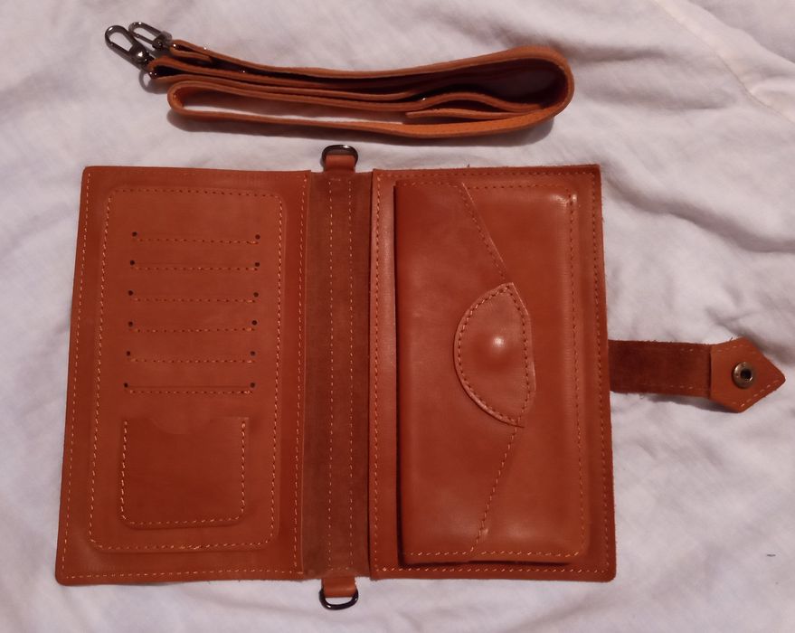 Кошелек Кожа женский портмоне бумажник сумочка