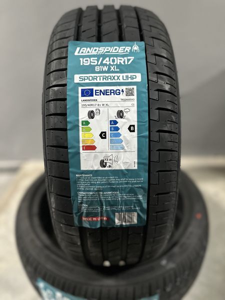 Нови летни гуми LANDSPIDER UHP 195/40R17 81W XL БОРД 1954017